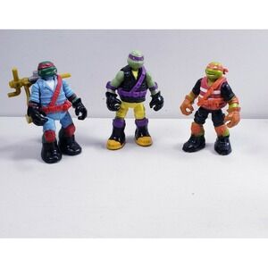 Lot of 3 TMNT Teenage Mutant Ninja Turtles Ooze Action Figures
